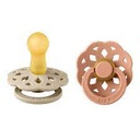 BIBS pack de deux lolettes "Boheme pacifier" tétine ronde taille 1