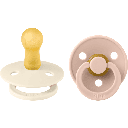 BIBS pack de deux lolettes "Colour pacifier" tétine symétrique taille 2