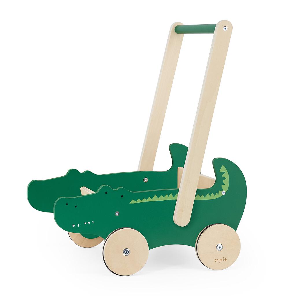 [TRI2336823] Chariot à pousser crocodile