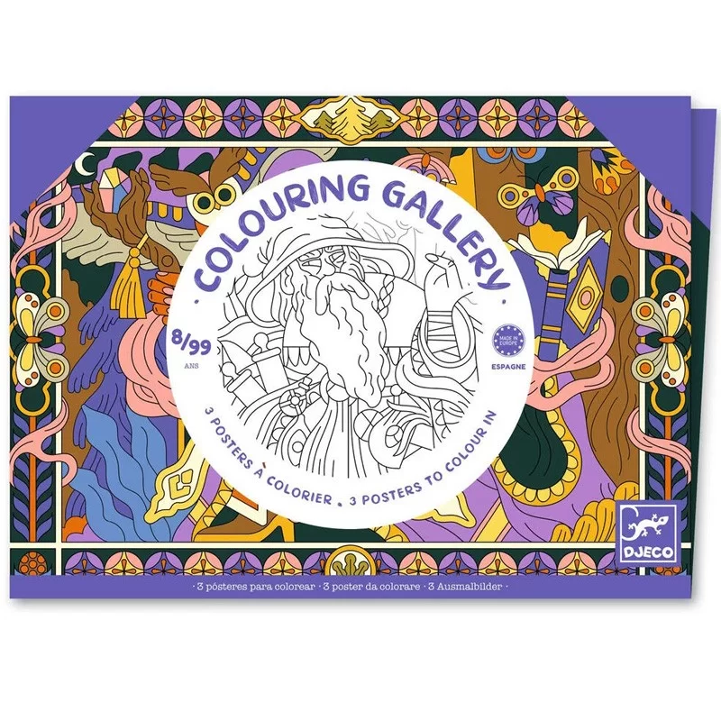 3 posters à colorier "héroïques"