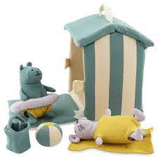 [TRI92-257] Set de jeu en tissu "plage"