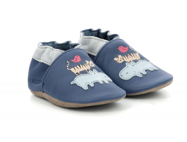 [PE23ROB850571ANIMALPYRAMID] Pantoufles en cuir souple (21/22)