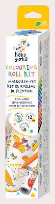 Kit de rouleau de peinture avec crayons "Dinosaures"