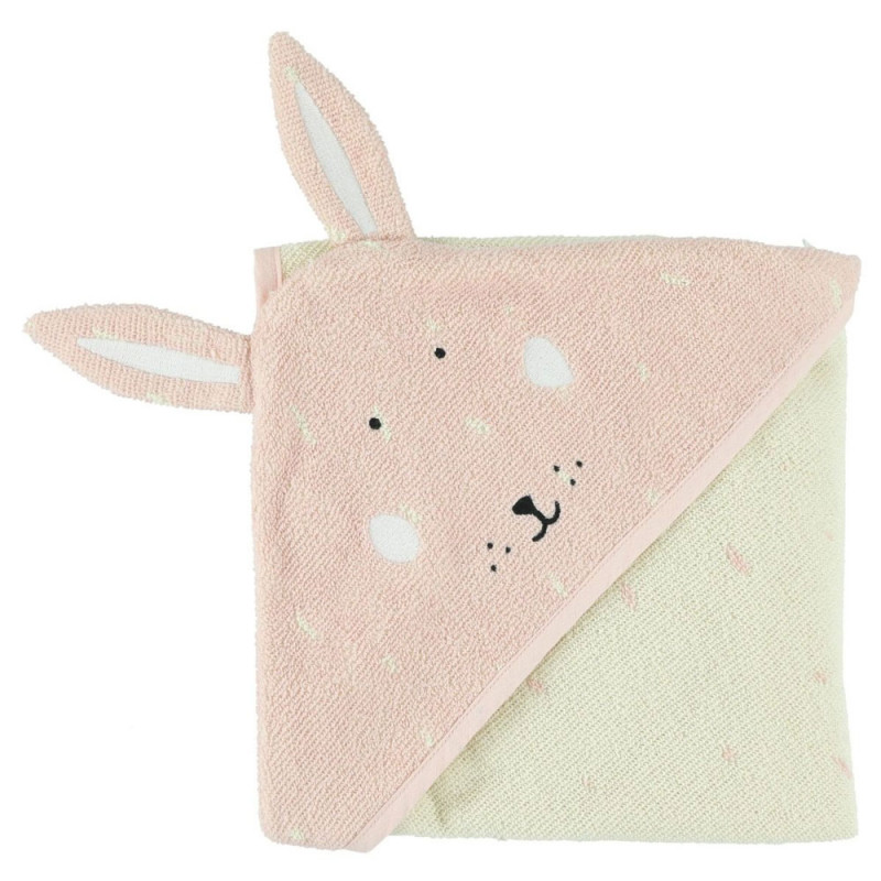Cape de bain lapin "Mrs. Rabbit" 75x75 cm