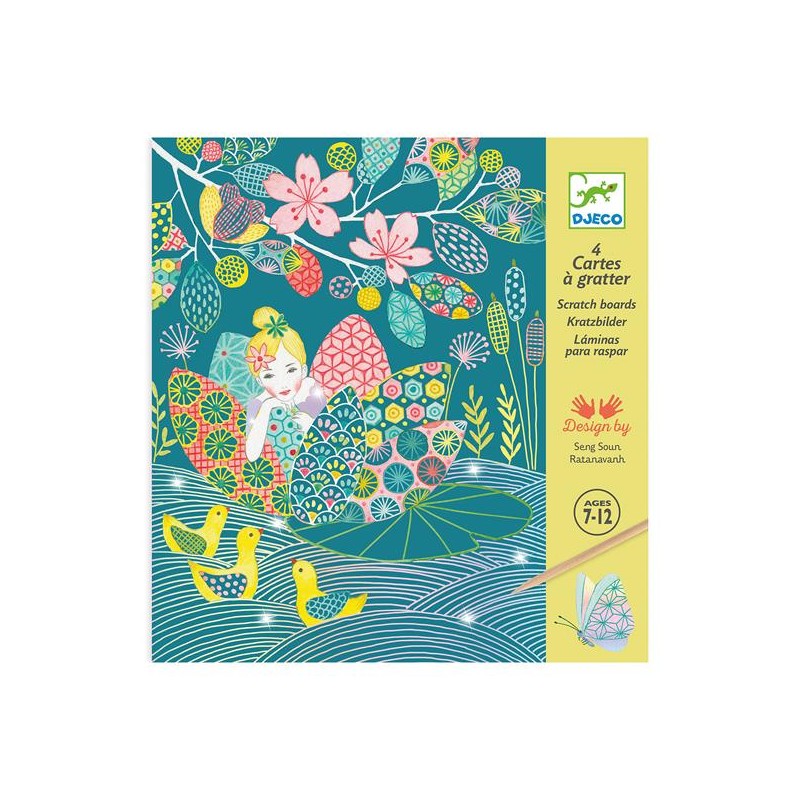 Cartes à gratter "L'étang"