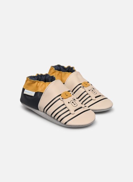 Pantoufles en cuir végétal souple