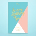 Cahier d'anniversaire "Happy Birthday to you !"
