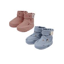 [MAX25200-109700] Chaussons en jersey (Bleu, 1 mois)
