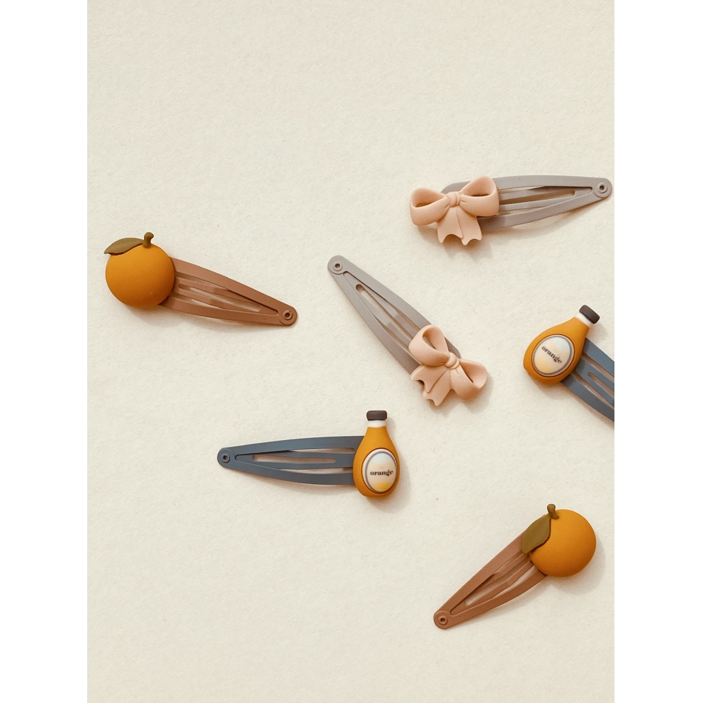 Barrettes à cheveux - orangerie