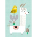 Poster "Lama and friends" 29.7 x 42cm
