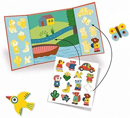 Stickers épais et repositionnables "Les animaux"