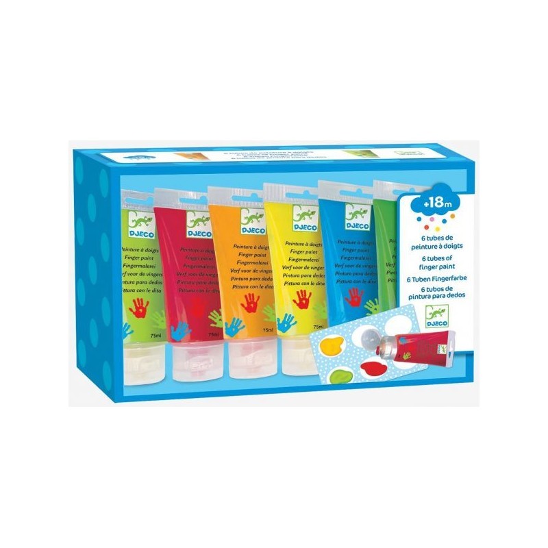 [DJ08860] 6 tubes de peinture à doigts