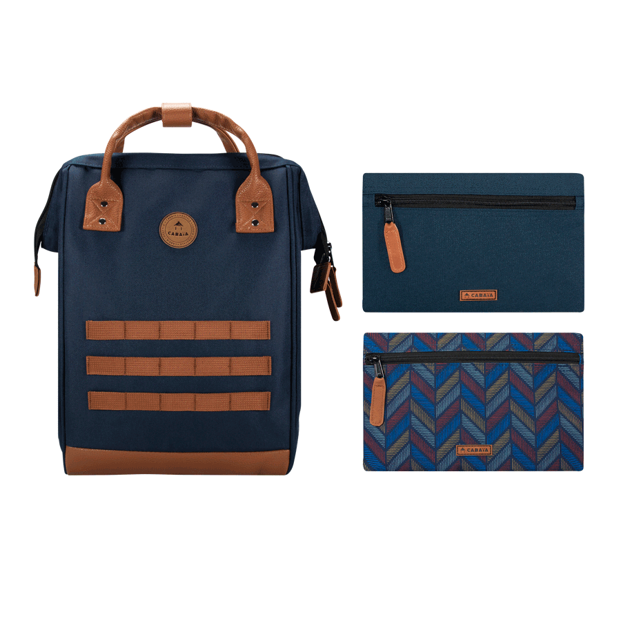 [CABAIACHICAGO] Sac à dos Cabaia avec deux pochettes interchangeables "Chicago" taille M