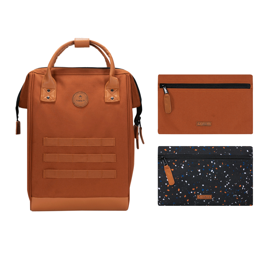 [CABAIATURIN] Sac à dos Cabaia avec deux pochettes interchangeables "Turin" taille M