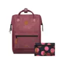 Sac à dos Cabaia en cuir vegan avec deux pochettes interchangeables "Delhi" taille S