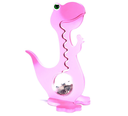 Tirelire dino rose