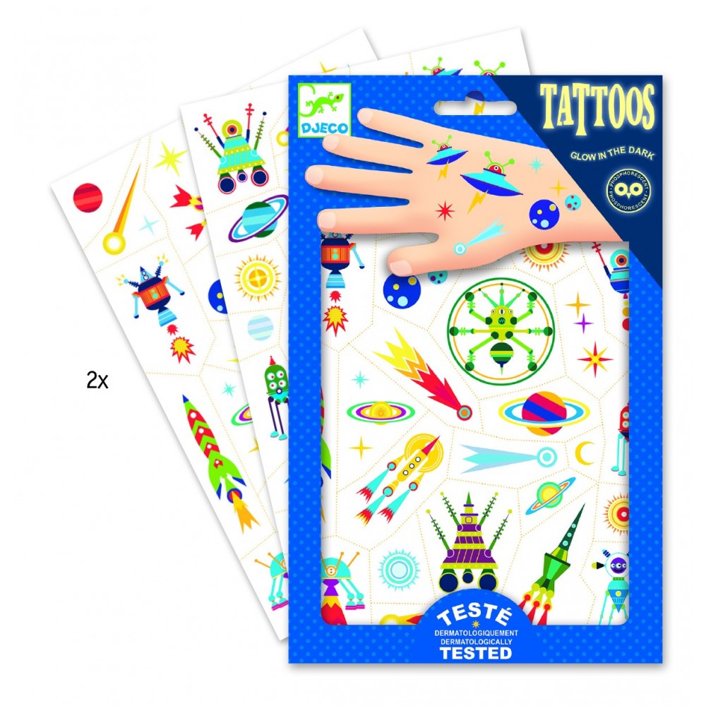 Tatouage le monde de l'espace