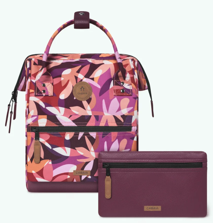 [CABMONTREUIL] Sac à dos Cabaia avec deux pochettes interchangeables "Montreuil" taille S