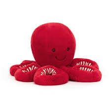 Peluche pieuvre "Little Cranberry Octopus" - petite