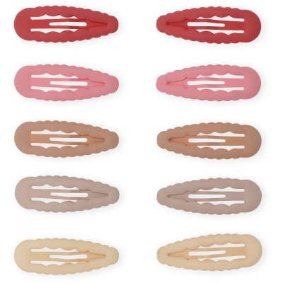 [KONKS3124] Lot de 10 barrettes  (Beige)