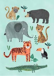 Poster "Wild animals" 50-70cm