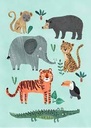 Poster "Wild animals" 50-70cm