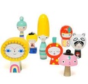 Figurines en bois "Monsieur sun and friends"