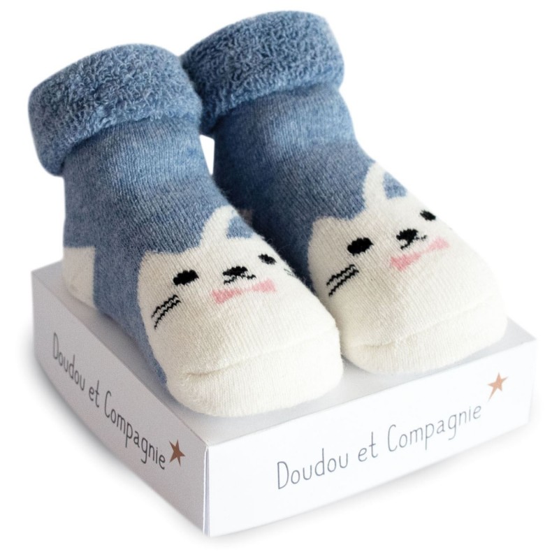 [dc3706] Chaussettes 0-6 mois (Blanc)