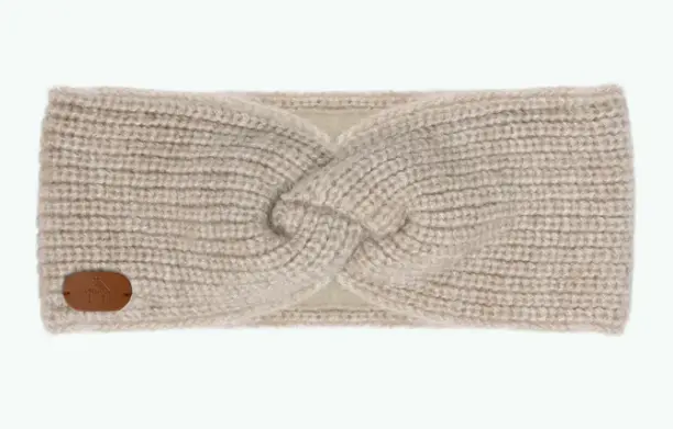 [CABEGGNOG] Bandeau Headband "Eggnog" doublé polaire (Ecru)