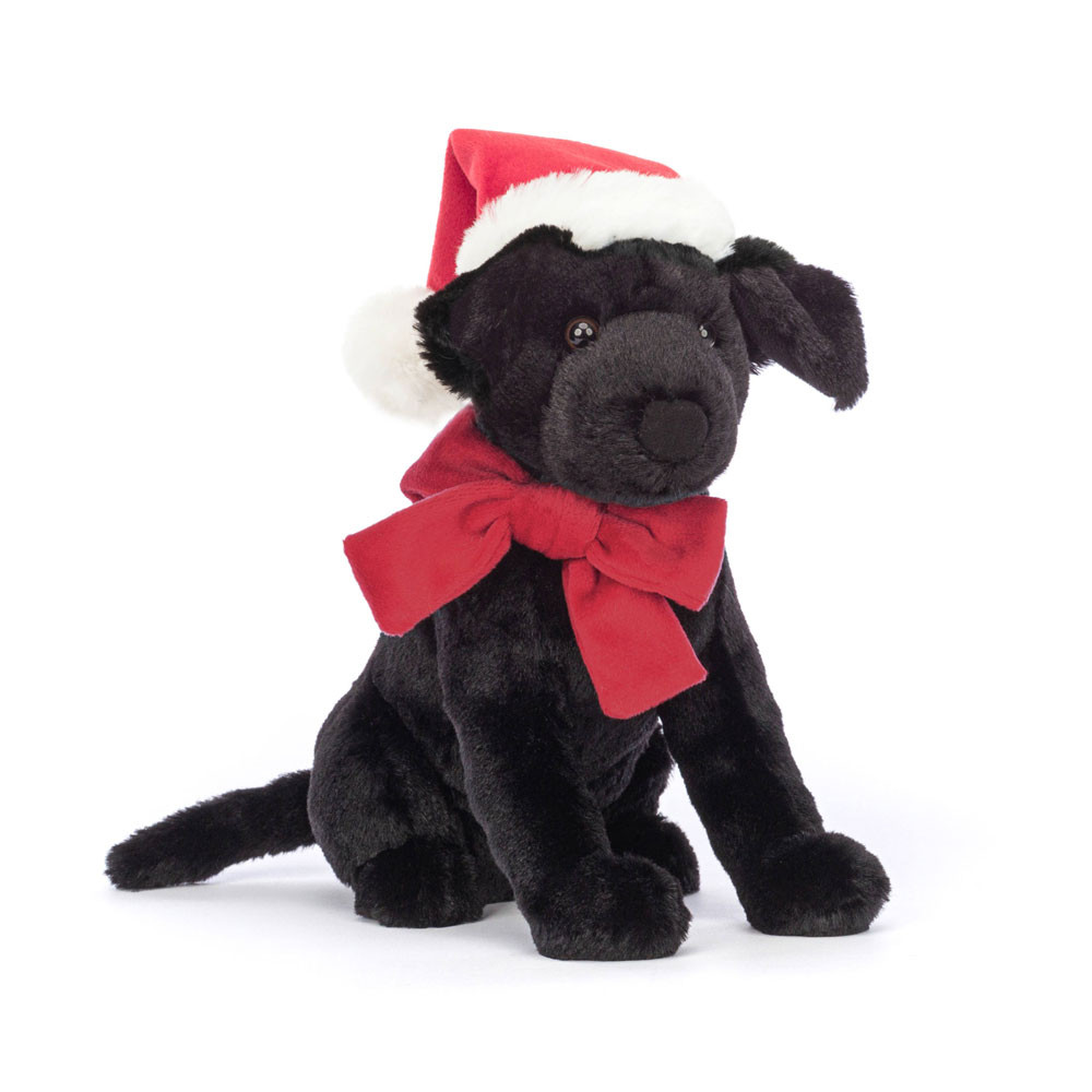 Peluche chien "Winter Warmer Pippa Black Labrador"