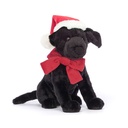 Peluche chien "Winter Warmer Pippa Black Labrador"