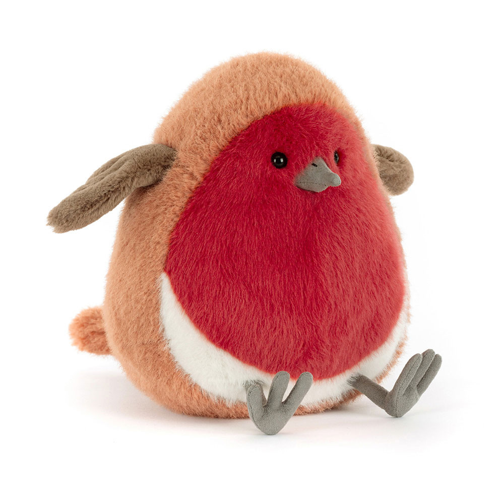 Peluche rouge-gorge "Plum Robin"