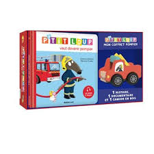 [AUZLI2400661] P'tit Loup coffret "A la découverte des pompiers" 