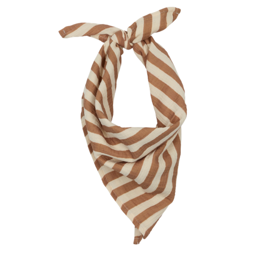 [WAGSKU040_015] Foulard 65x65 en gaze de coton "rayures larges"
