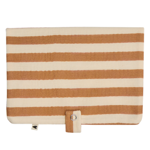 [WAGSKU004_020] Range couches en gaze de coton "rayures larges"