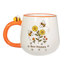 [SASXDC638] Mug en céramique "Bee Happy"  