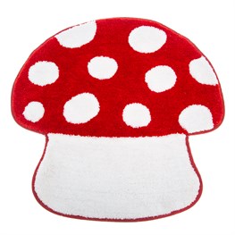 [SASQUIN061] Tapis de bain capitonné "champignon rouge"