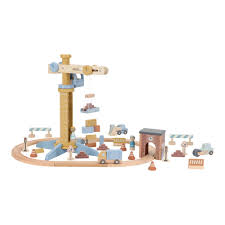 [LITLD2542] Set de grue en bois avec accessoires