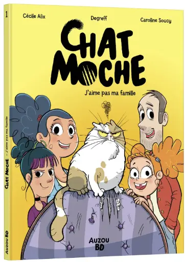 [AUZBD230001] Livre "Chat moche - J'aime pas ma famille"