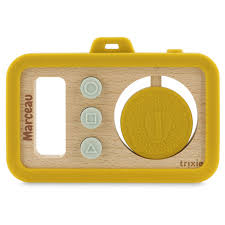 [TRI36247] Appareil photo en silicone et bois Lion