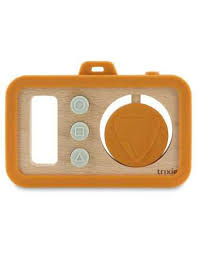 [TRI36248] Appareil photo en silicone et bois Renard 