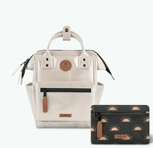 [CABHONOLULU] Sac à dos Cabaia avec deux pochettes interchangeables "Honolulu" taille XS