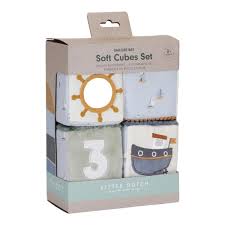 [LITLD8616] Lot de 4 cubes d'activités en tissu "Sailors Bay"