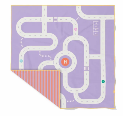 [QUU174721] Serviette de jeu XL "Circuit" en microfibre