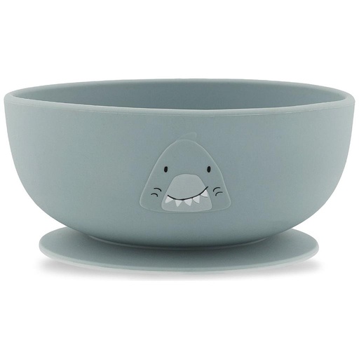 [TRI96-458] Bol en silicone avec ventouse "Requin"