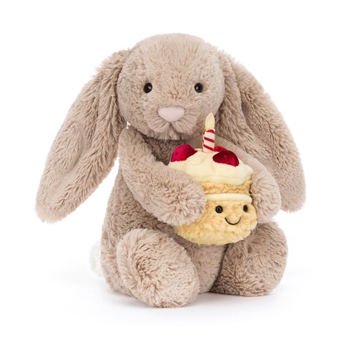 [JELBAS3BEBB] Peluche lapin "Bashful Beige Bunny Birthday"