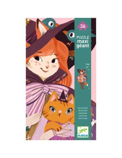 [DJ07168] Puzzle maxi géant (1 m) "Lily la sorcière"