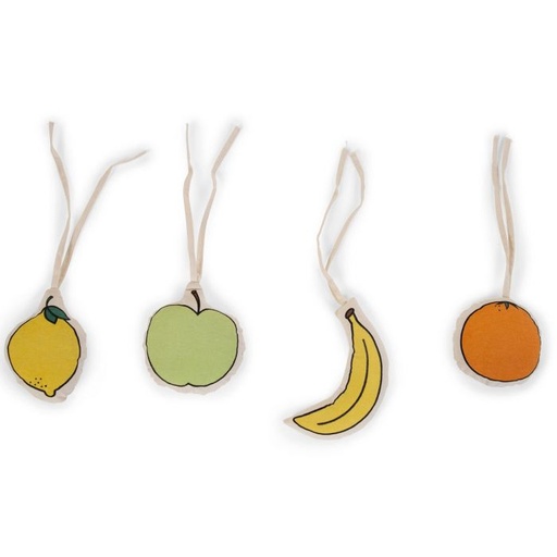 [CHIGYMFRTOYS] Lot de 4 jouets "fruits" à suspendre