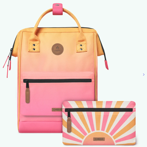 [CABCABOURG] Sac à dos Cabaïa avec deux pochettes interchangeables "Cabourg" taille M