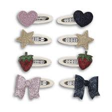 [THA1291] Lot de 8 barrettes pailletées